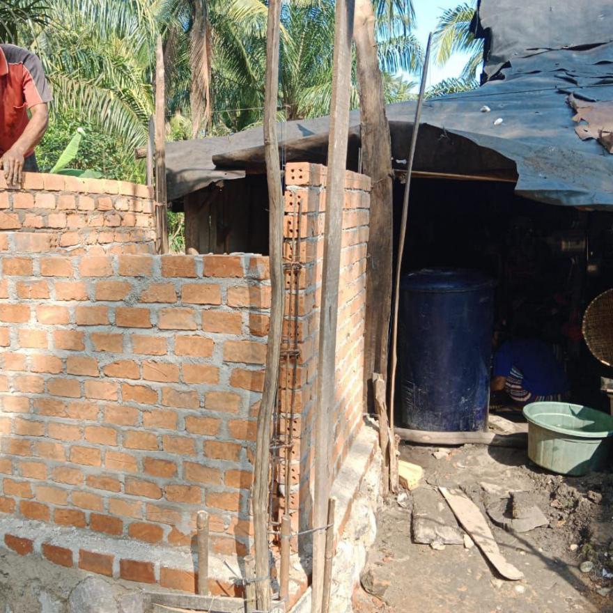 Dinas PUPR Mesuji Salurkan Bantuan WC / Toilet Permanen Ke Masyarakat Desa Sidang Way Puji